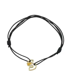 Браслет с буквой S