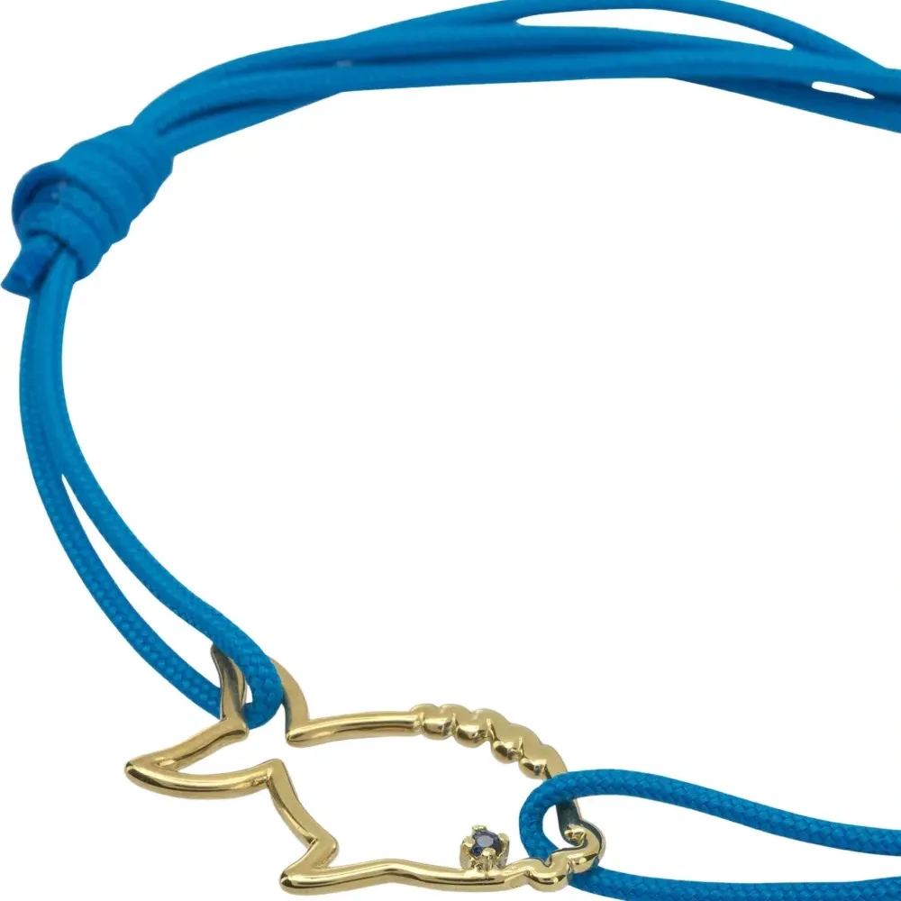 Браслет из латуни в виде рыбы