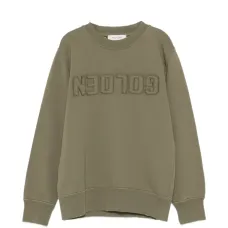 Свитера GOLDEN GOOSE KIDS зеленого цвета