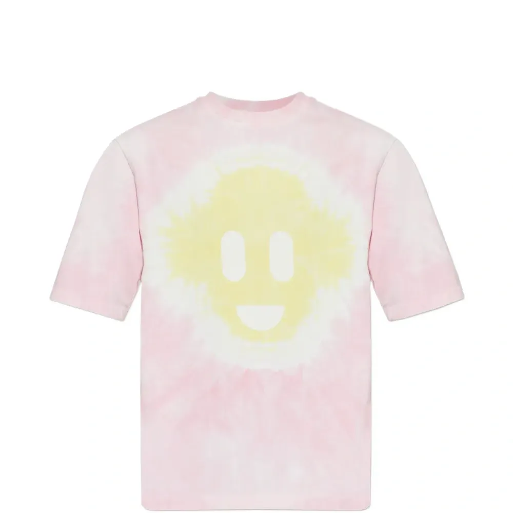 Футболка с графическим принтом в технике тай-дай