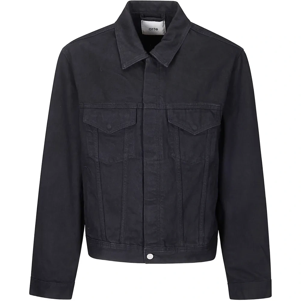 Джинсовая куртка с круглым логотипом