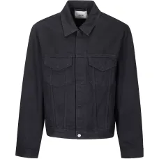 Джинсовая куртка с круглым логотипом Джинсовая куртка с круглым логотипом