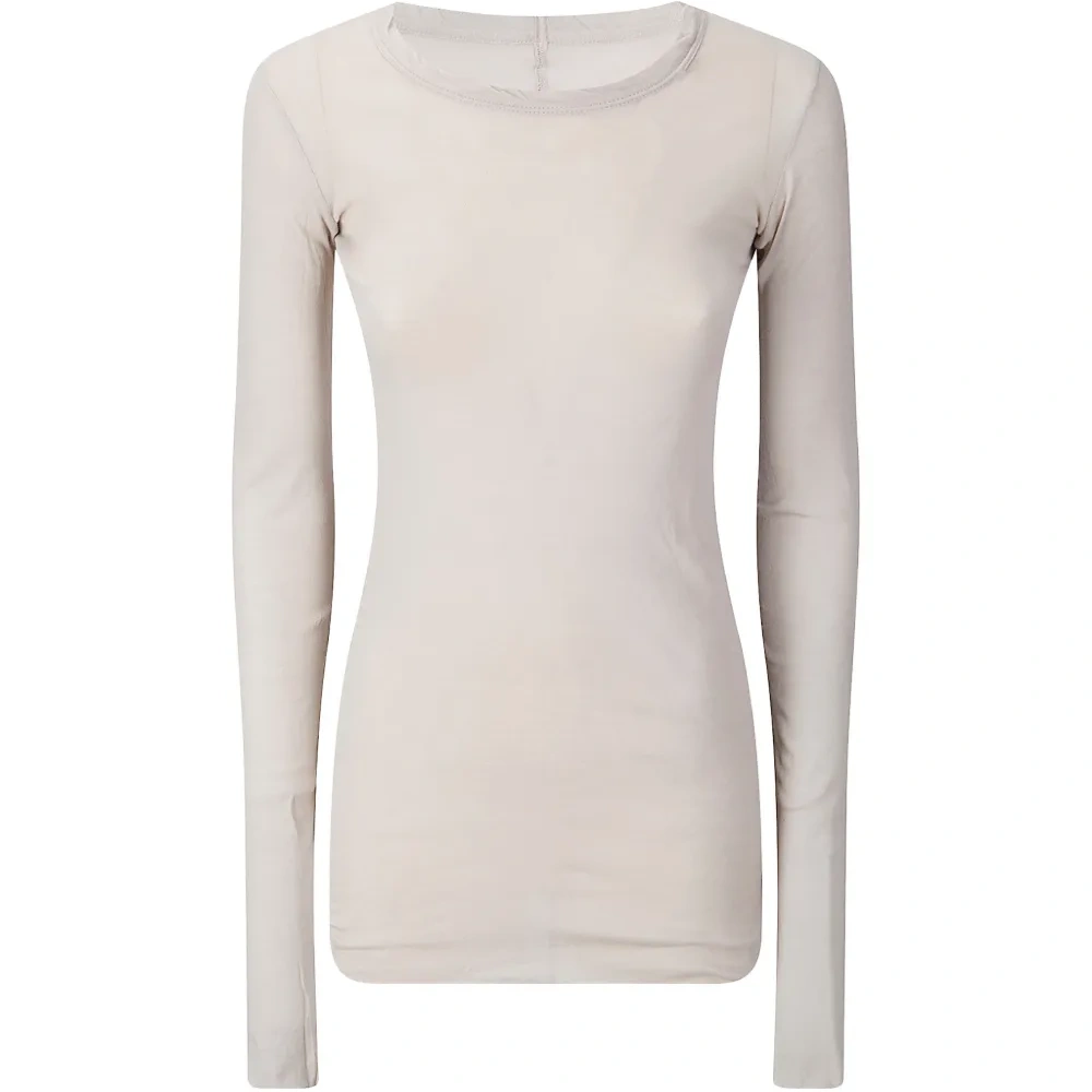 Футболка с длинными рукавами из рифлёного трикотажа