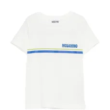 Футболка с полосатыми деталями