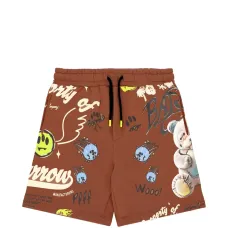 Шорты на завязках с принтом