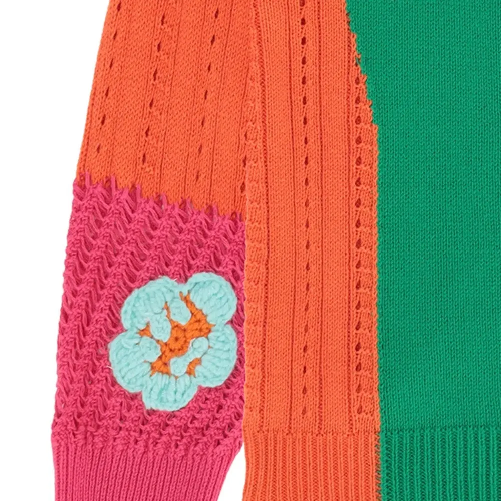 Кардиган в технике пэчворк