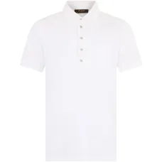 Поло с воротником на пуговицах