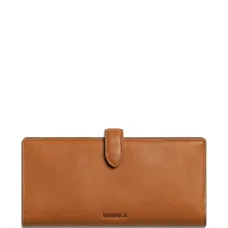 Континентальный кожаный кошелек на кнопке