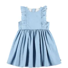 Джинсовое платье с вышивкой в виде сердца