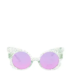 Солнцезащитные очки в форме «кошачий глаз» с блёстками