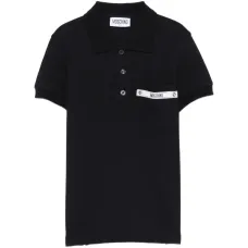 Поло с нашивкой-логотипом