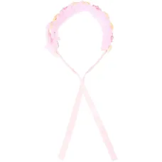 Ободок с цветочными аппликациями