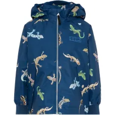 Куртка с капюшоном и анималистичным принтом