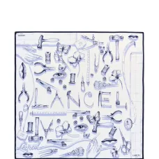 Головная повязка квадратной формы с графическим принтом