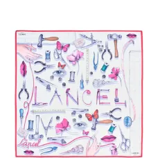 Шелковый платок с принтом