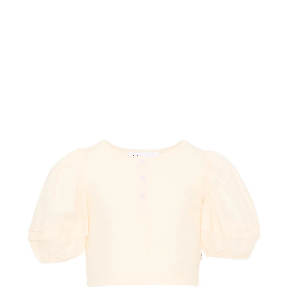 Футболка с пышными рукавами