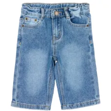 Джинсы с карманами на пуговицах