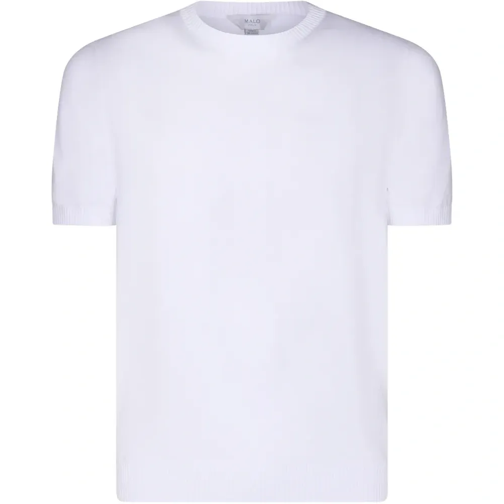 Вязаная футболка с короткими рукавами