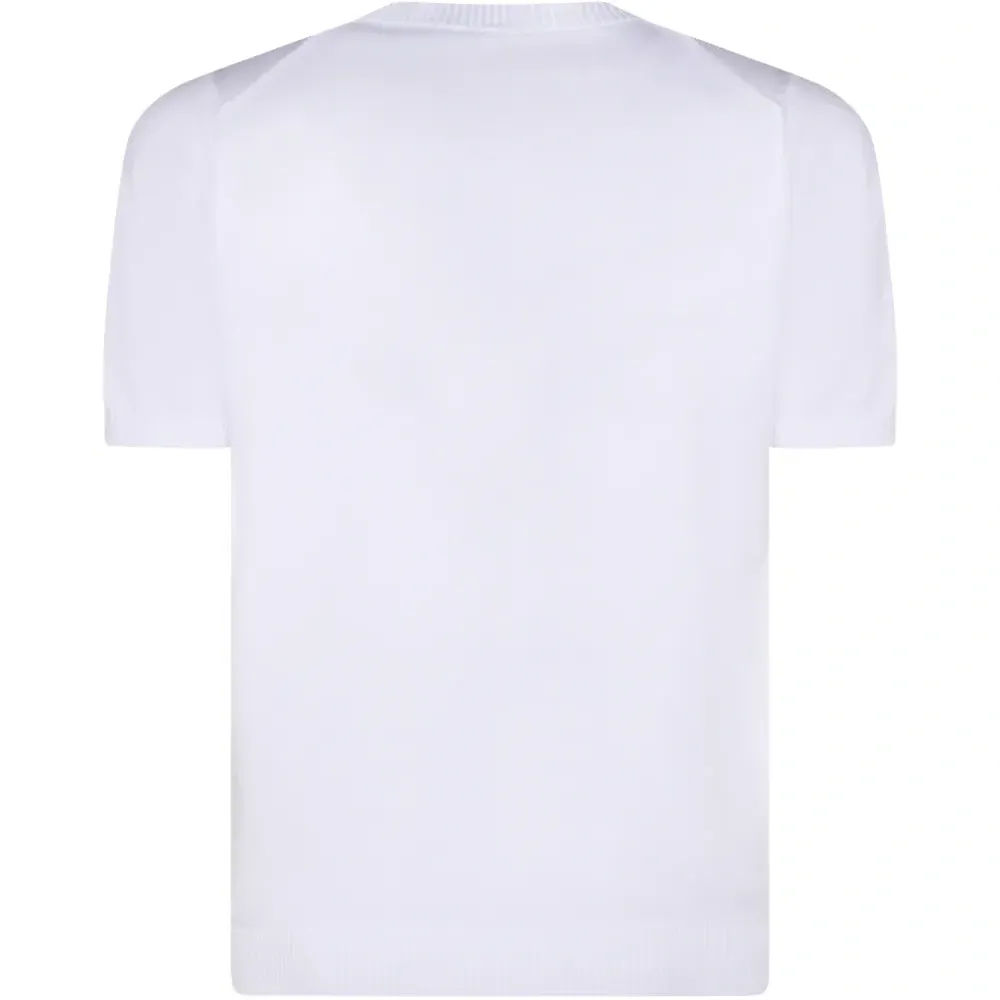 Вязаная футболка с короткими рукавами