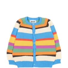 Полосатый кардиган на пуговицах