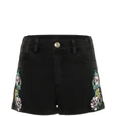Шорты с цветочными украшениями