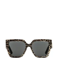 Квадратные солнцезащитные очки с леопардовым принтом и перекрещённой оправой Квадратные солнцезащитные очки с леопардовым принтом и перекрещённой оправой