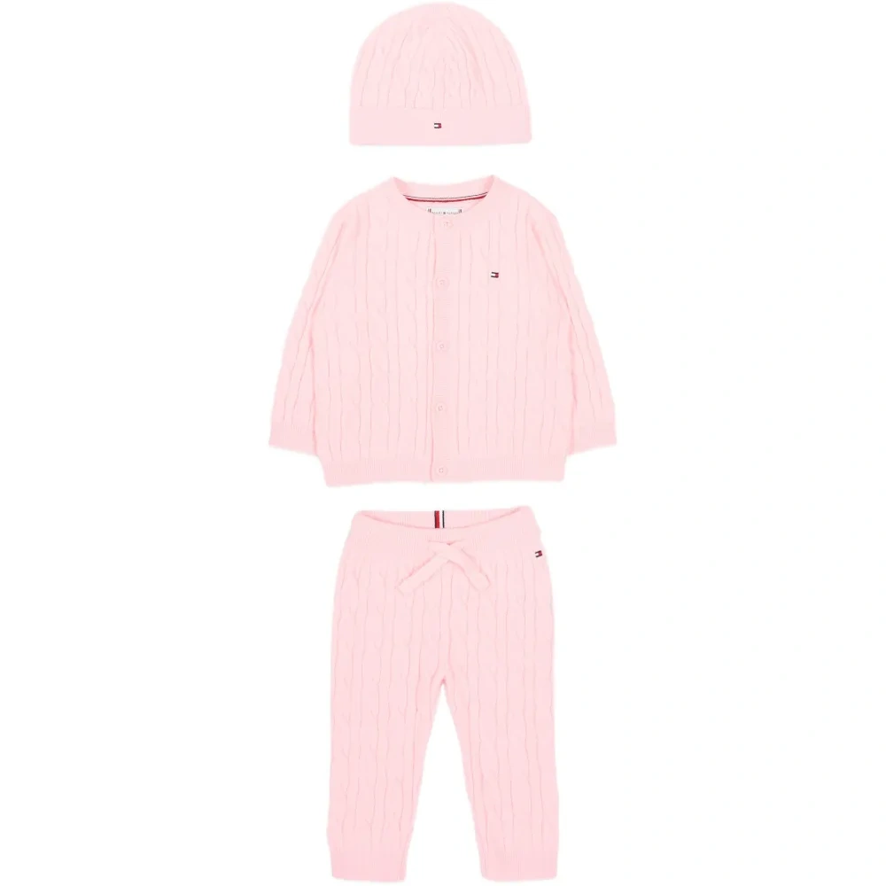 Комплект из брюк на пуговицах с вышитым логотипом