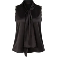 Блузка с бантом и кристаллами Блузка с бантом и кристаллами