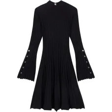 Платье-мини в рубчик