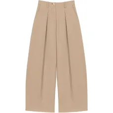 Плиссированные брюки-палаццо