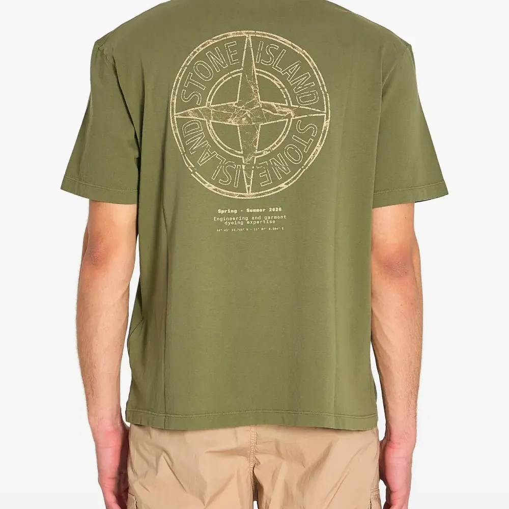 Футболка из хлопкового джерси в рубчик с принтом