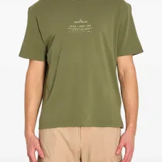 Футболка из хлопкового джерси в рубчик с принтом