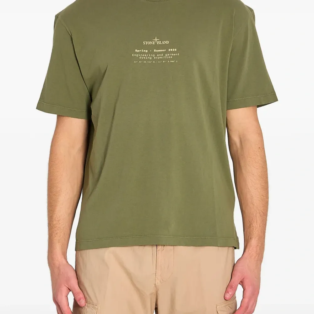 Футболка из хлопкового джерси в рубчик с принтом