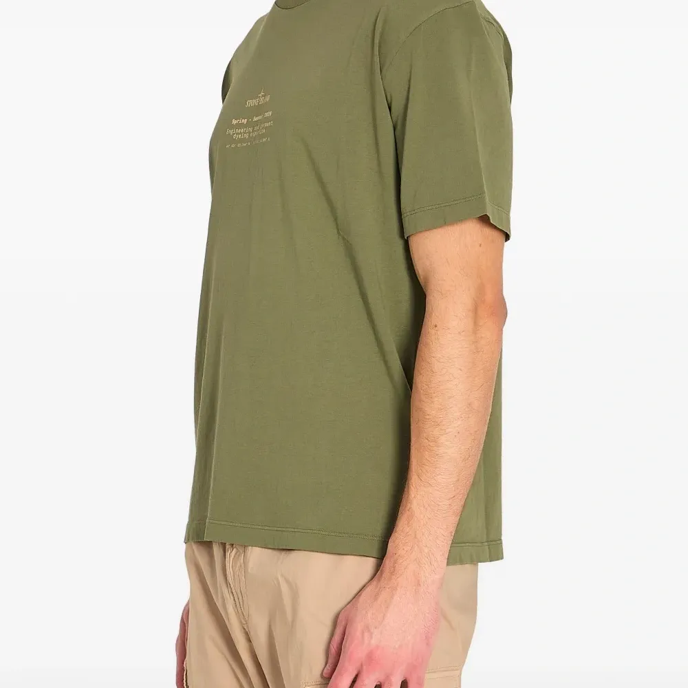 Футболка из хлопкового джерси в рубчик с принтом