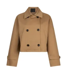 Укороченный двубортный жакет Укороченный двубортный жакет