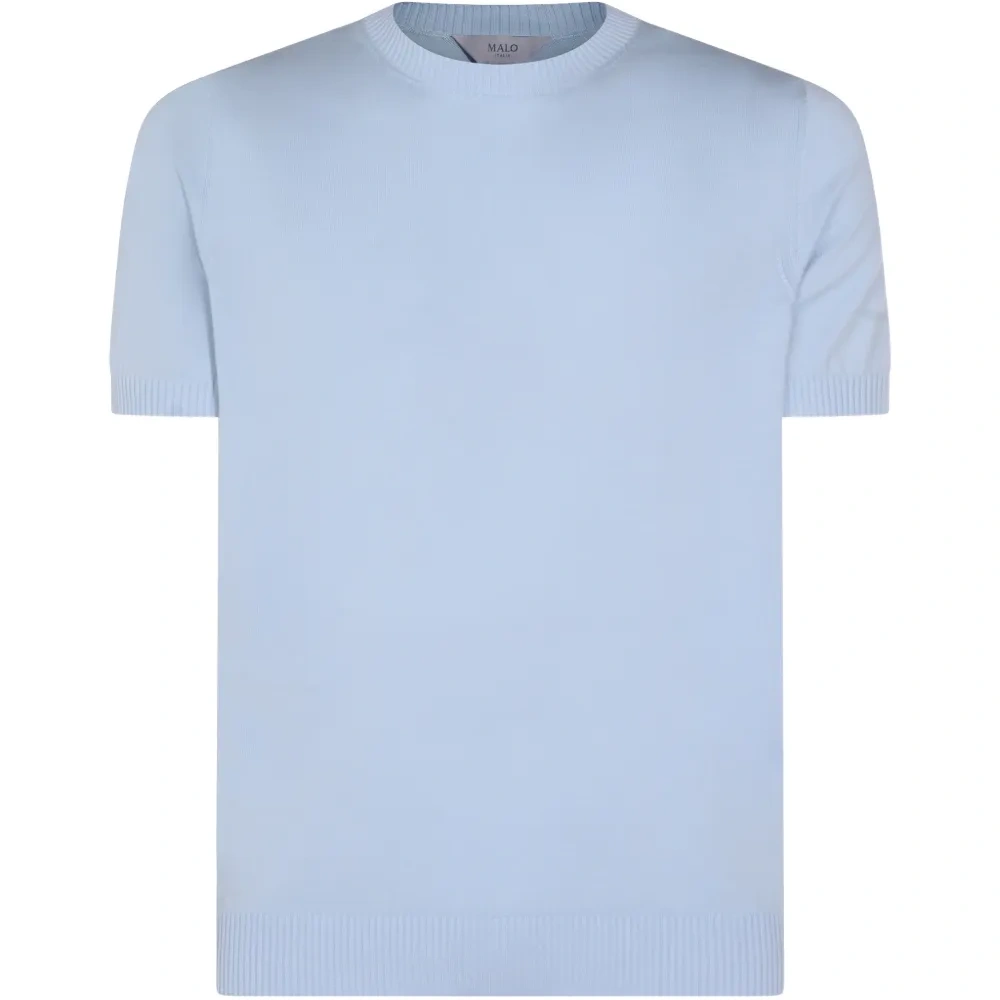 Трикотажная футболка в рубчик