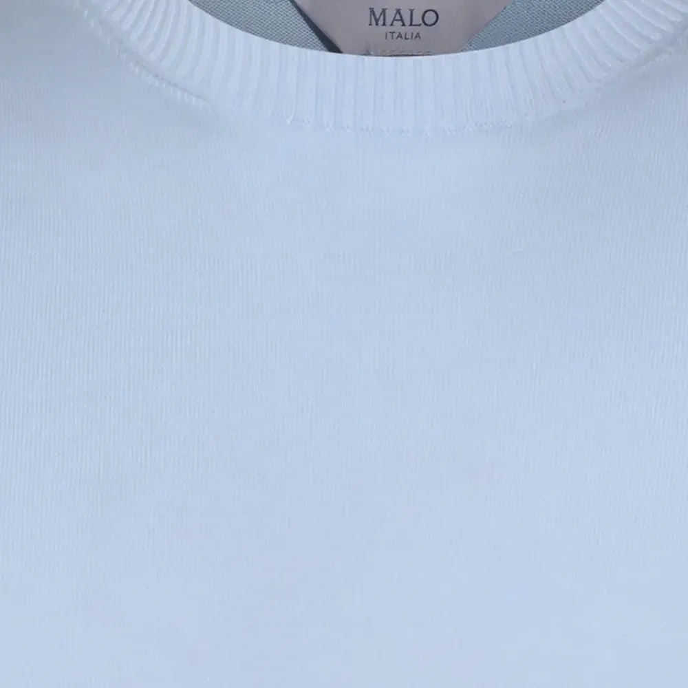 Трикотажная футболка в рубчик