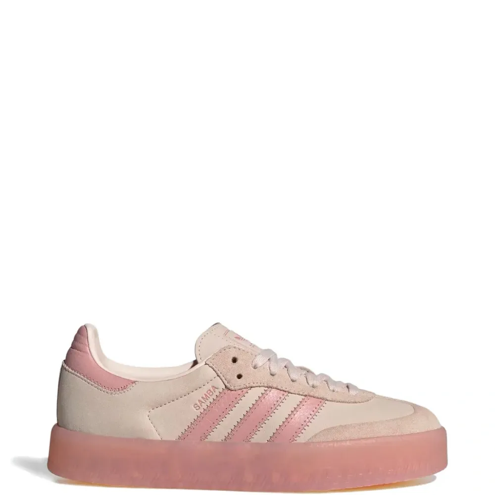 Полосатые кроссовки на платформе Sambae