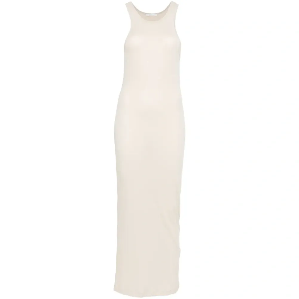 Миди-платье с открытой спиной и сборками