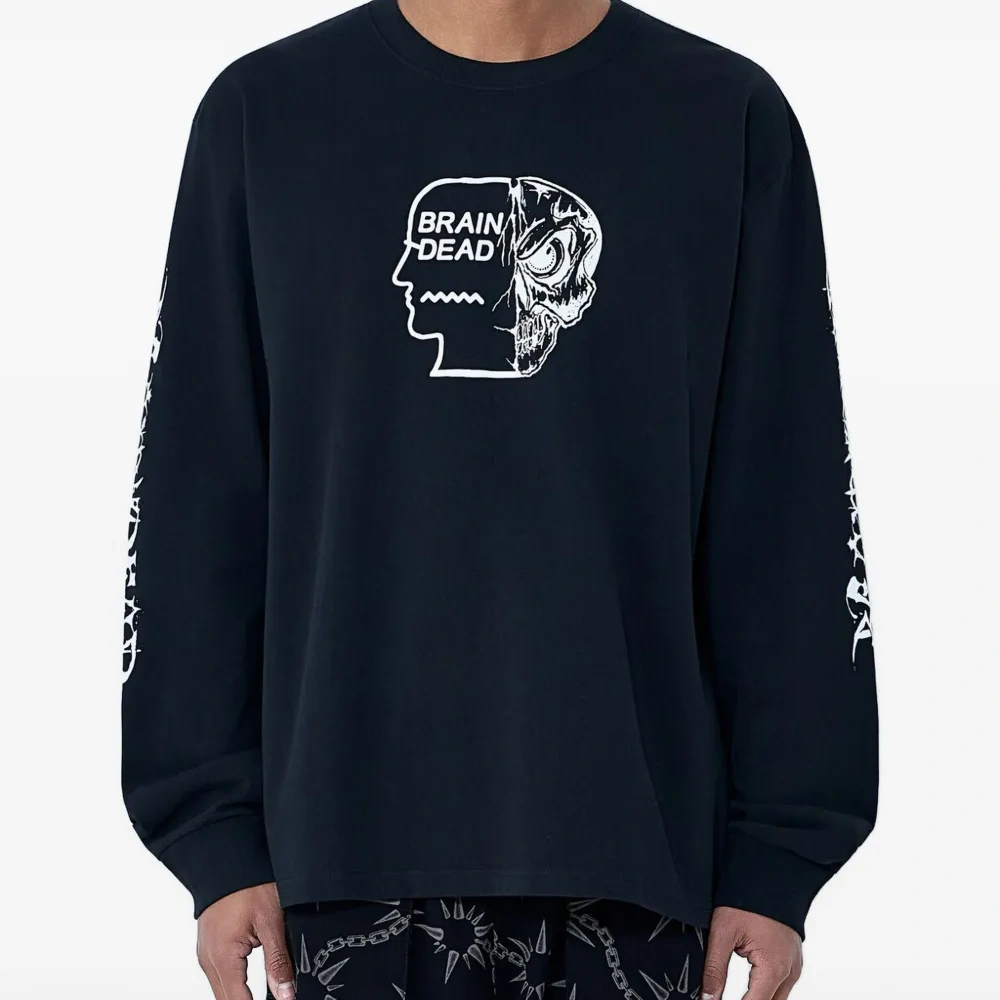 Футболка с длинными рукавами и логотипом