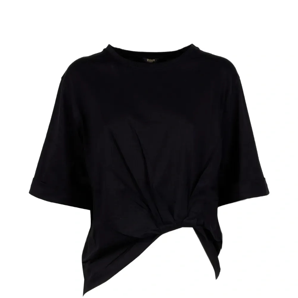 Топ с короткими рукавами и узлом