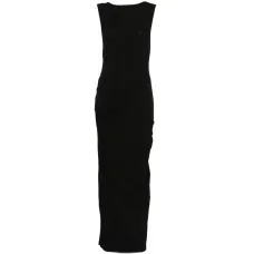 Драпированное макси-платье без рукавов Драпированное макси-платье без рукавов