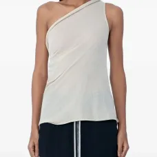Асимметричный драпированный топ