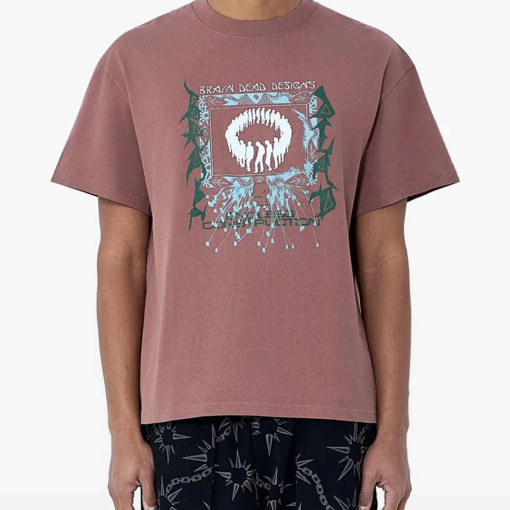 Футболка с круглым вырезом и графическим принтом