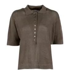 Поло на пуговицах