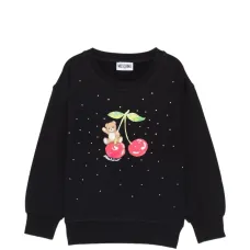 Свитшот с украшением и изображением мишки