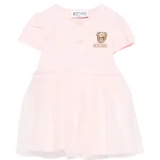 Платье с вышитым логотипом