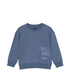 Свитшот с логотипом и круглым вырезом