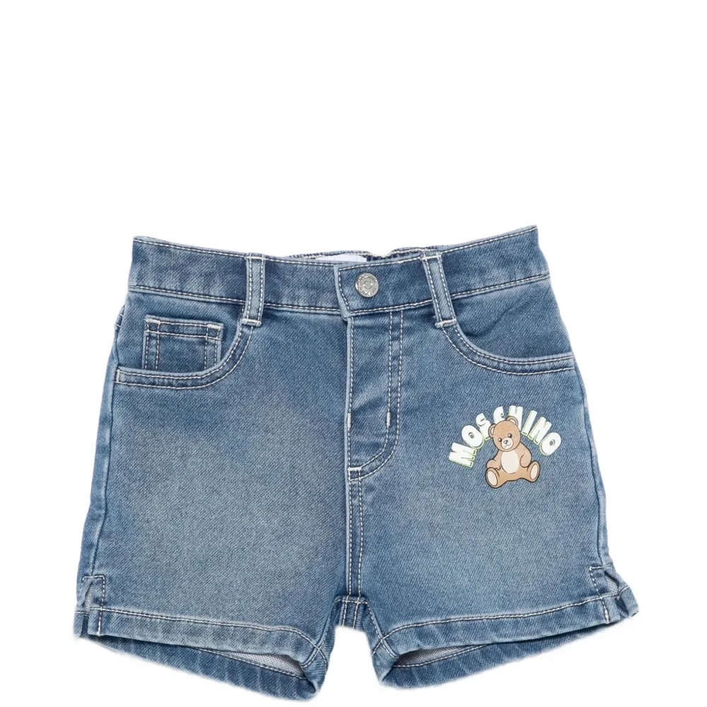 Шорты с аппликацией в виде медведя