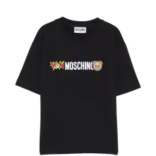 Футболка с нашивкой в виде медведя